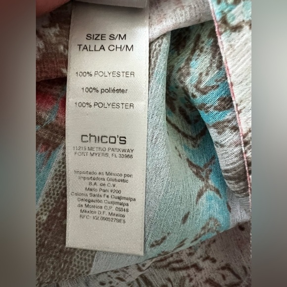 Chico’s ASYMMETRICAL PONCHO BLOUSE - SMALL/MEDIUM - Picture 7 of 7